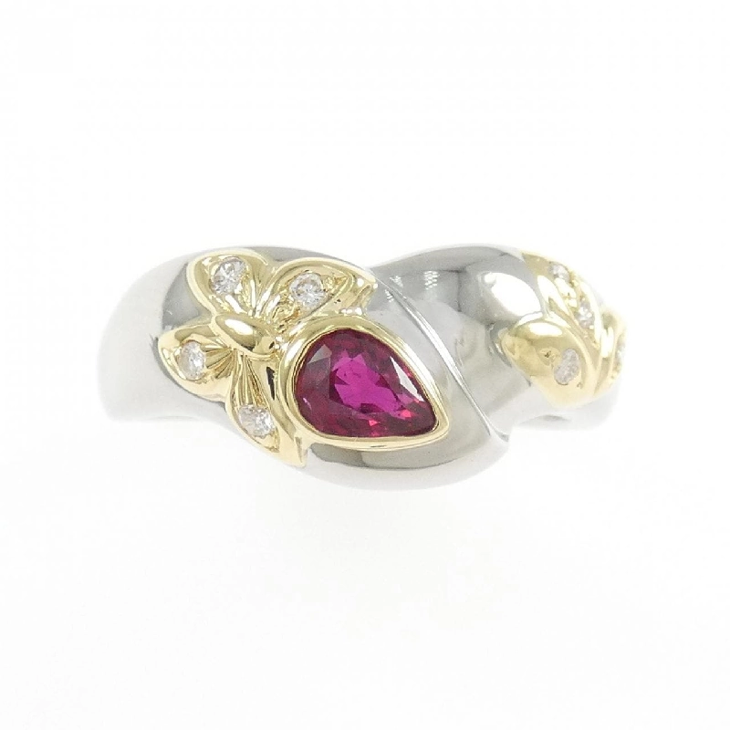 Nhẫn Ruby Bướm PT900/K18YG 0.37CT - Hàng hiệu Chính hãng 850097