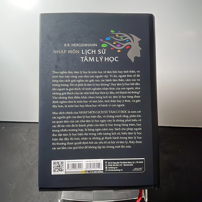 Nhập môn lịch sử tâm lý học B.R. Hergenhahn mới 90% bìa cứng 247208