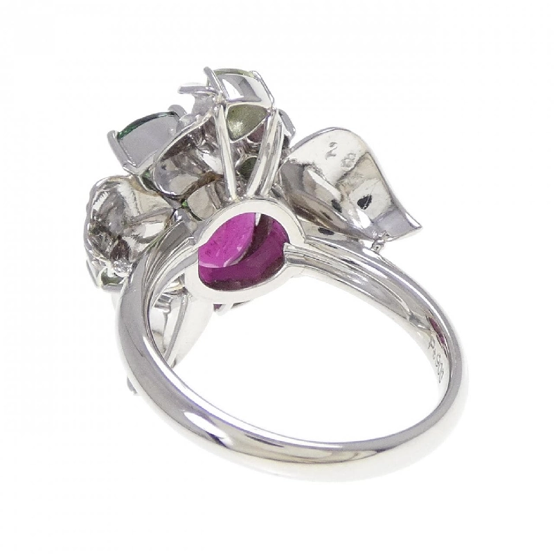 Nhẫn Tourmaline Rubelite PT900 2.85CT - Hàng hiệu Chính hãng 850452