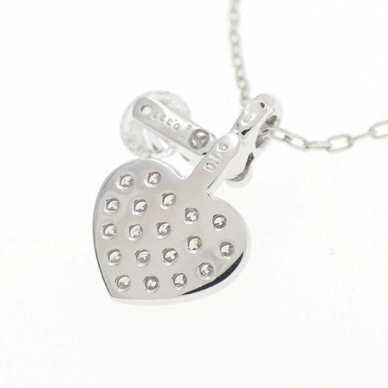 K18WG Dây chuyền kim cương hình trái tim 0.331CT - Hàng hiệu Chính hãng 862040