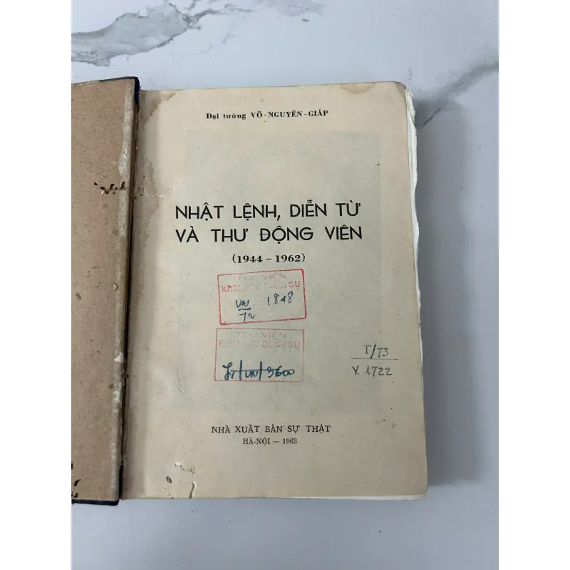 Nhật lệnh, diễn từ và thư động viên (1944–1962) – Võ Nguyên Giáp 758301