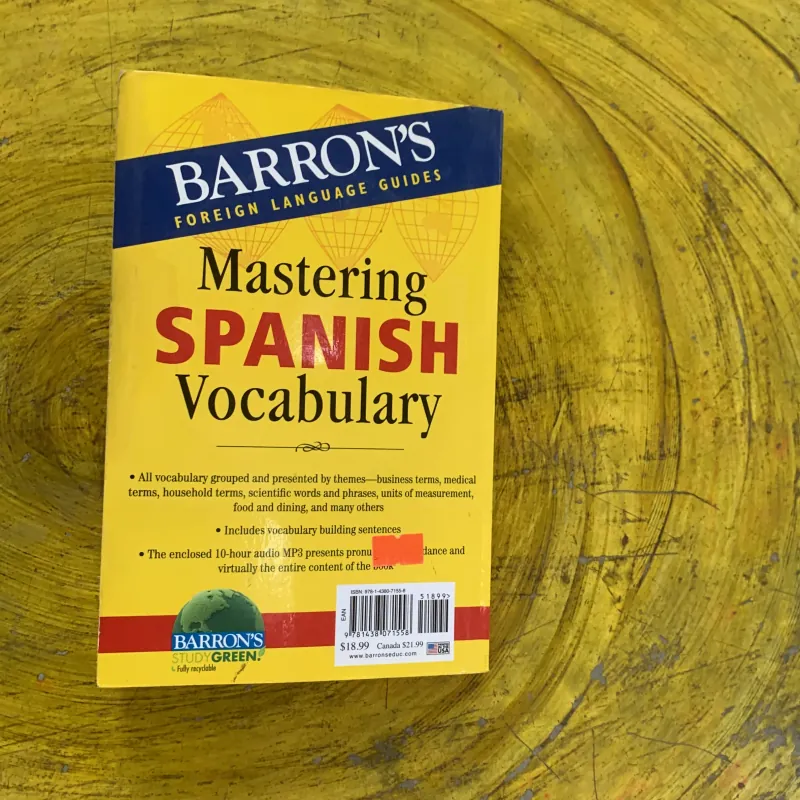 MASTERING SPANISH VOCABULARY- BARRON’S 1029356