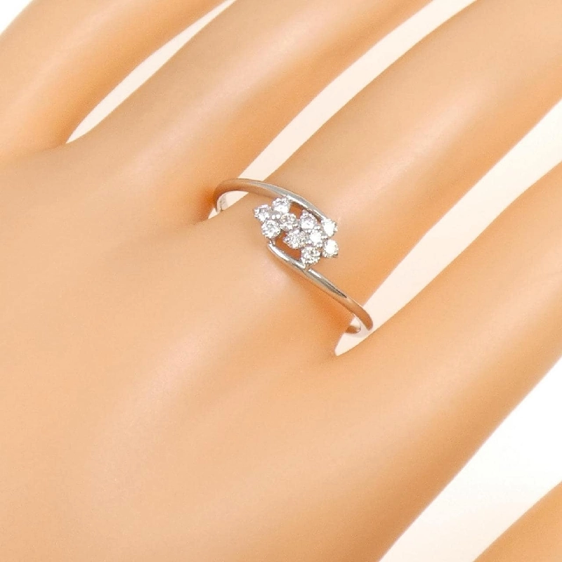 Nhẫn kim cương hoa PT950 0.20CT 666292