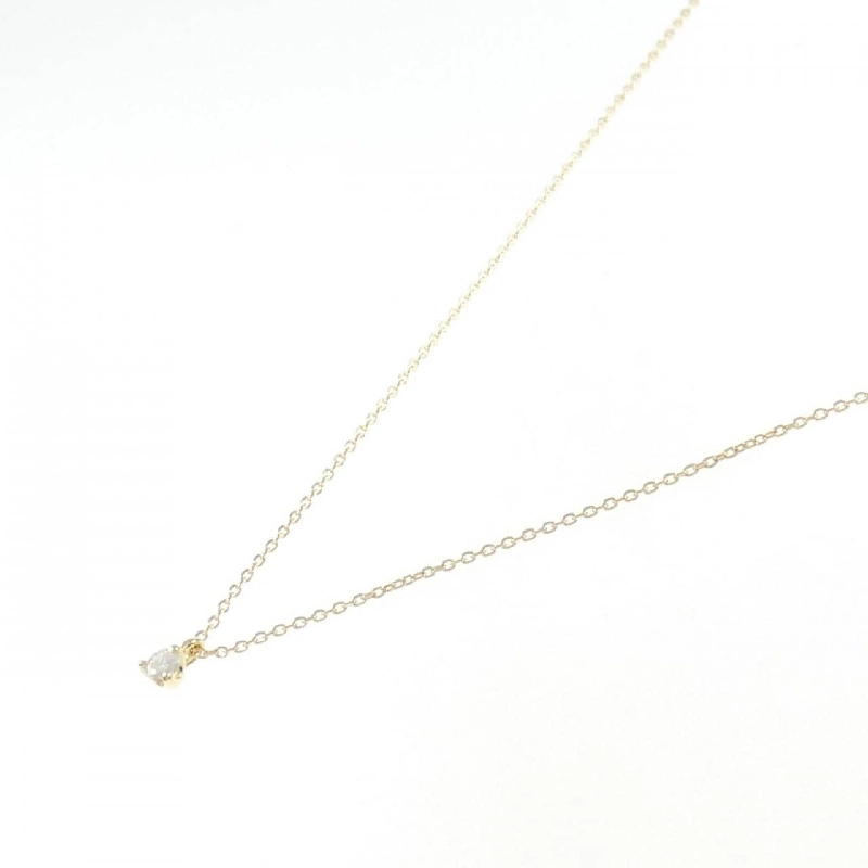 K18YG Solitaire Dây chuyền kim cương 0.07CT - Hàng hiệu Chính hãng 861014