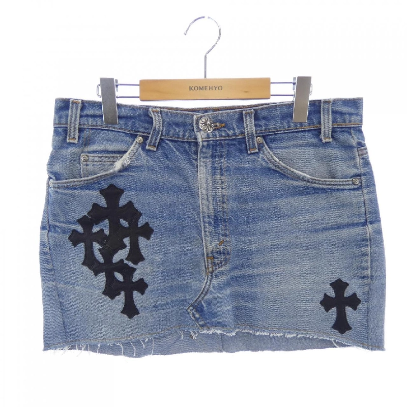 CHROME HEARTS STAR 69 VNTG BLU DNM 411206364******144 Váy 646925