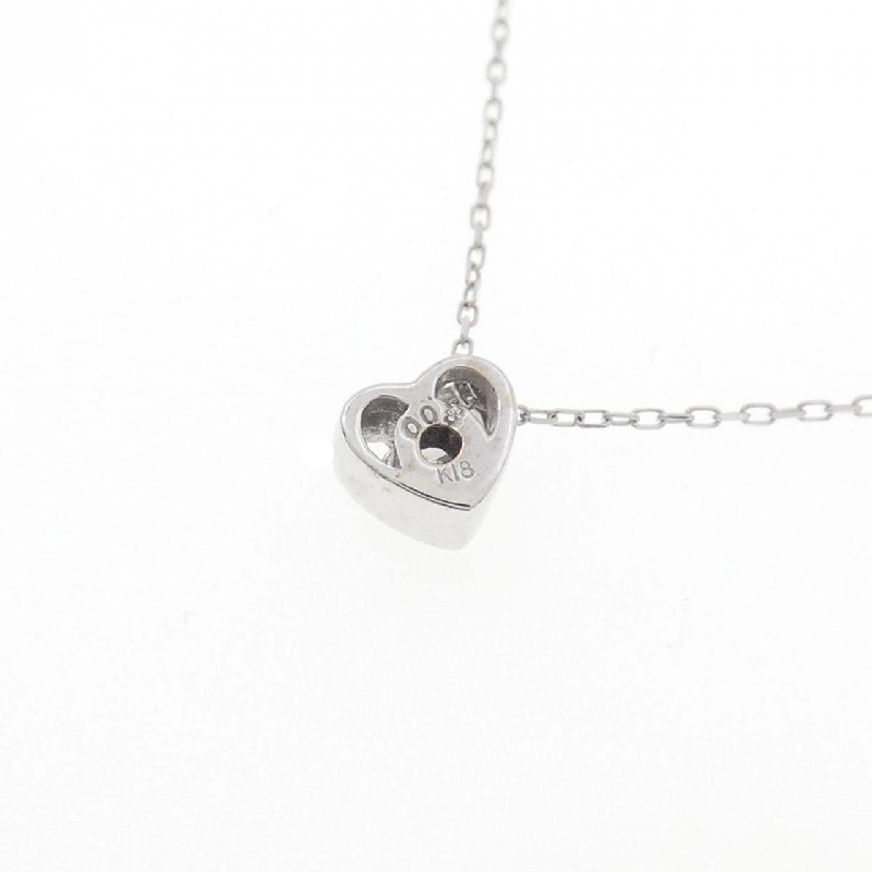 K18WG Dây chuyền kim cương hình trái tim 0.08CT - Hàng hiệu Chính hãng 860693