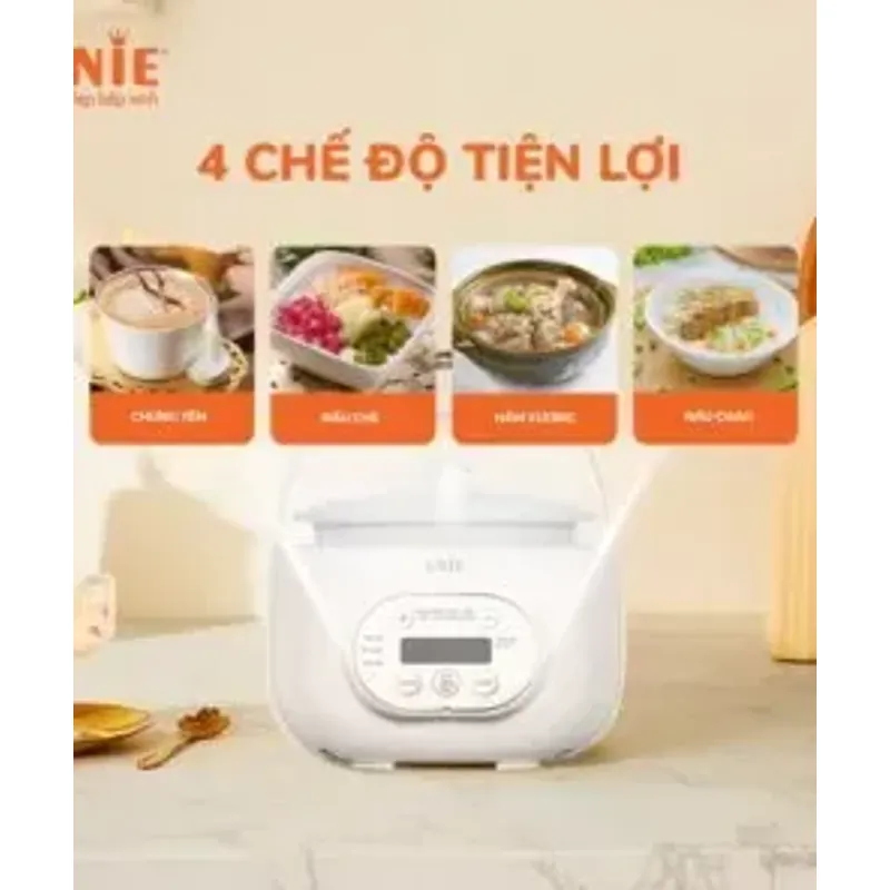 Nồi nấu chậm UNIE USC102W – Thố gốm Ceramic cao cấp, giữ trọn dinh dưỡng! 🍲✨ 716013