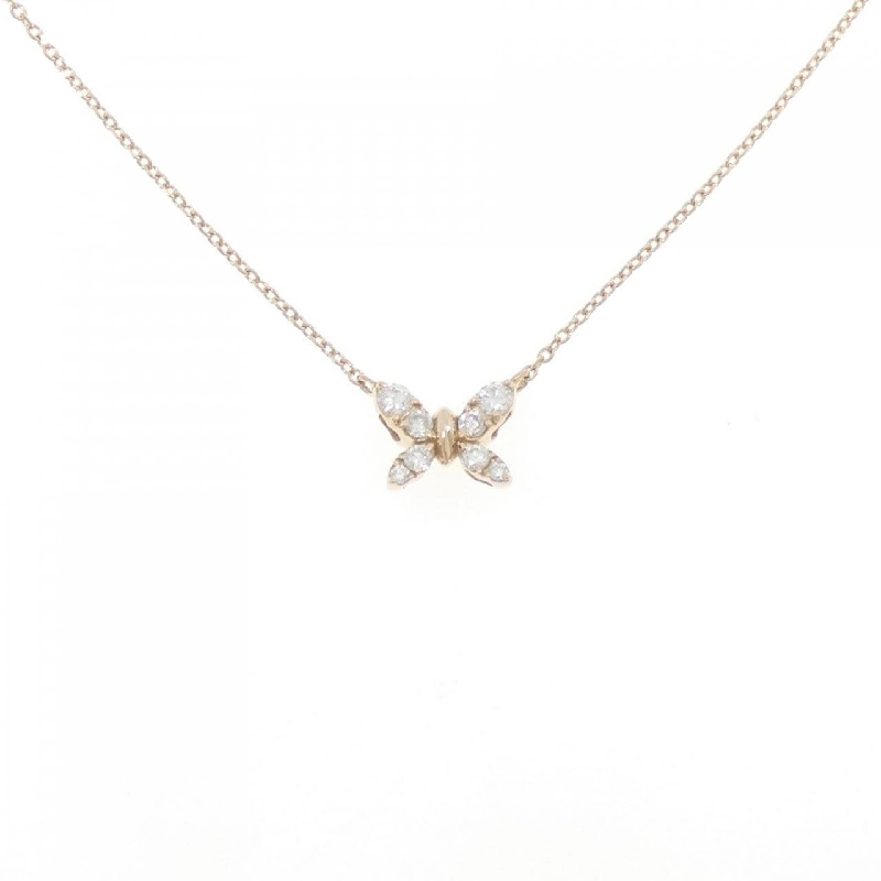 K18PG Bướm Kim Cương Dây Chuyền 0.20CT - Hàng hiệu Chính Hãng 855682