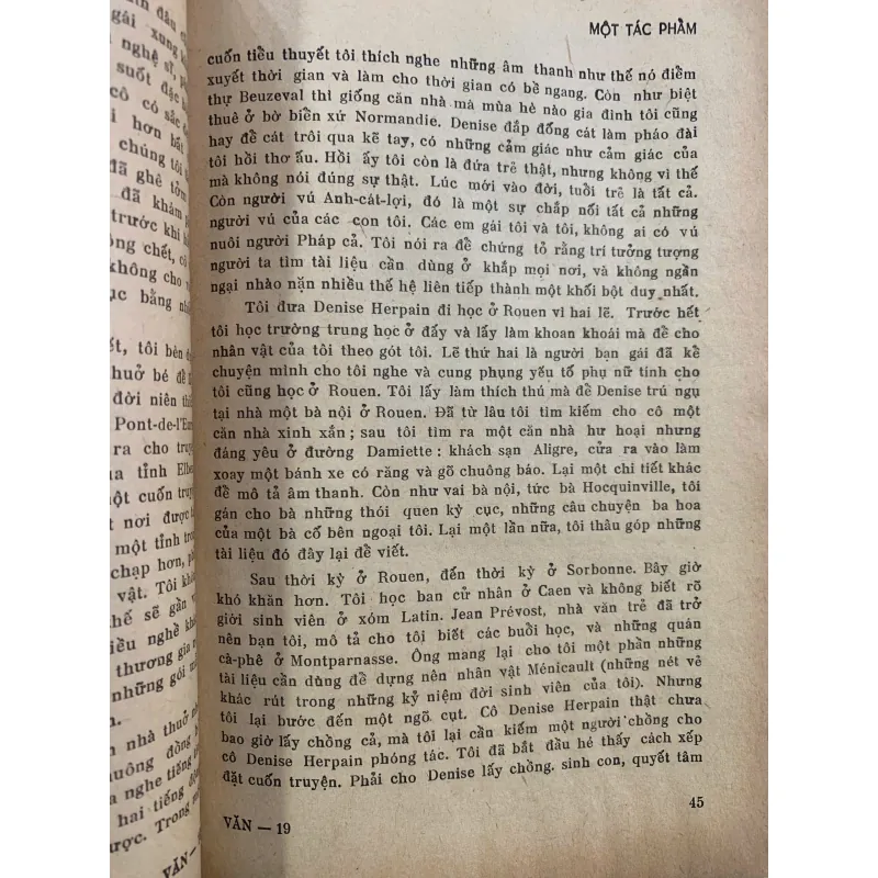 VĂN - SỐ 19 - ANDRÉ MAUROIS TỰ THUẬT
 1003470