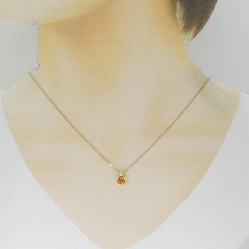 K18YG/750YG Citrine Necklace - Hàng hiệu Authentic 867352