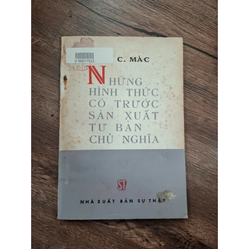 Những Hình Thức Có Trước Sản Xuất Tư Bản Chủ Nghĩa - C. Mác 716021
