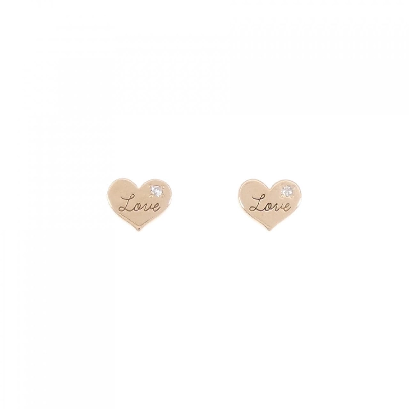 Bông tai kim cương trái tim Ete 0.016CT 666210