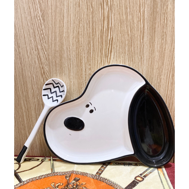 ĐĨA SỨ CHÚ CHÓ SNOOPY *23X18* TẶNG QUÀ 0Đ TUỲ CHỌN* FREESHIP THÁNG 5+6 323093