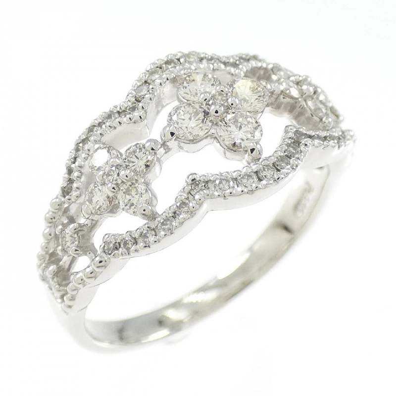 Nhẫn kim cương hoa PT900 0.50CT 667419