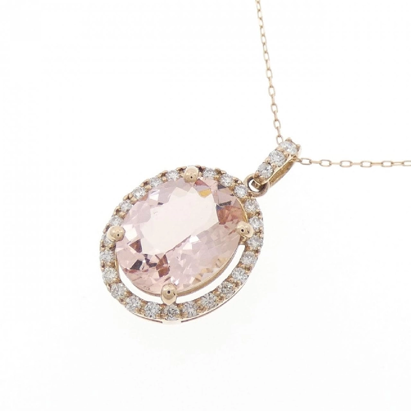 K18PG Morganite Necklace 2.26CT - Hàng hiệu Authentic 862412