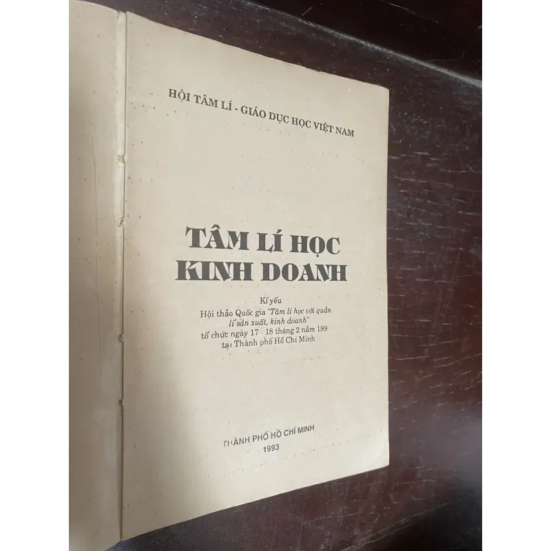 Tâm lý học Kinh doanh do Hội Tâm lý - Giáo dục học Việt Nam 1034480