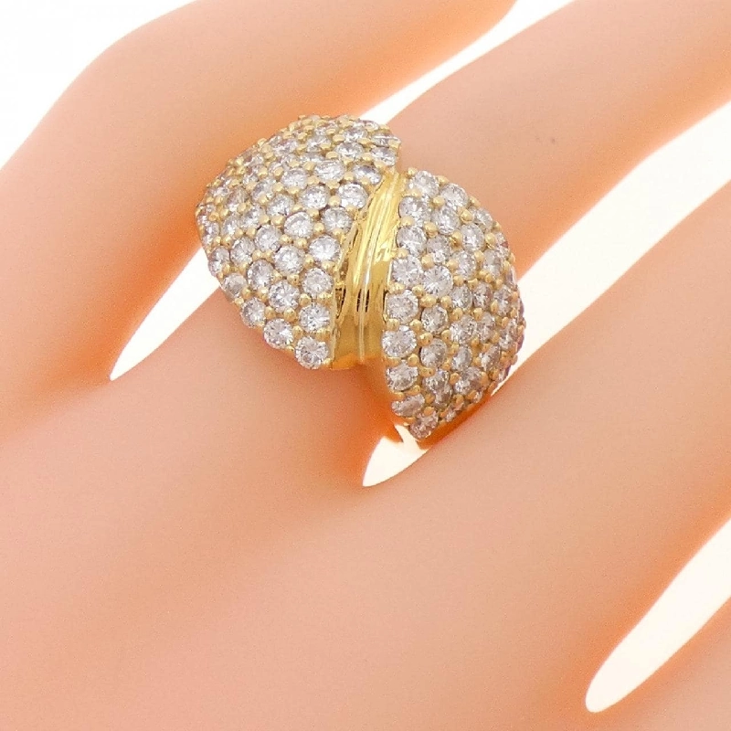 Nhẫn kim cương Pavé K18YG 2.38CT - Hàng hiệu Chính hãng 853328