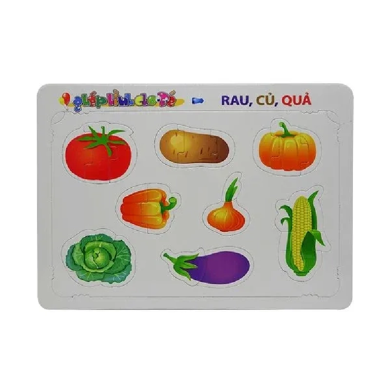 Ghép Hình Cho Bé - Rau, Củ, Quả - Minh Lâm 402001