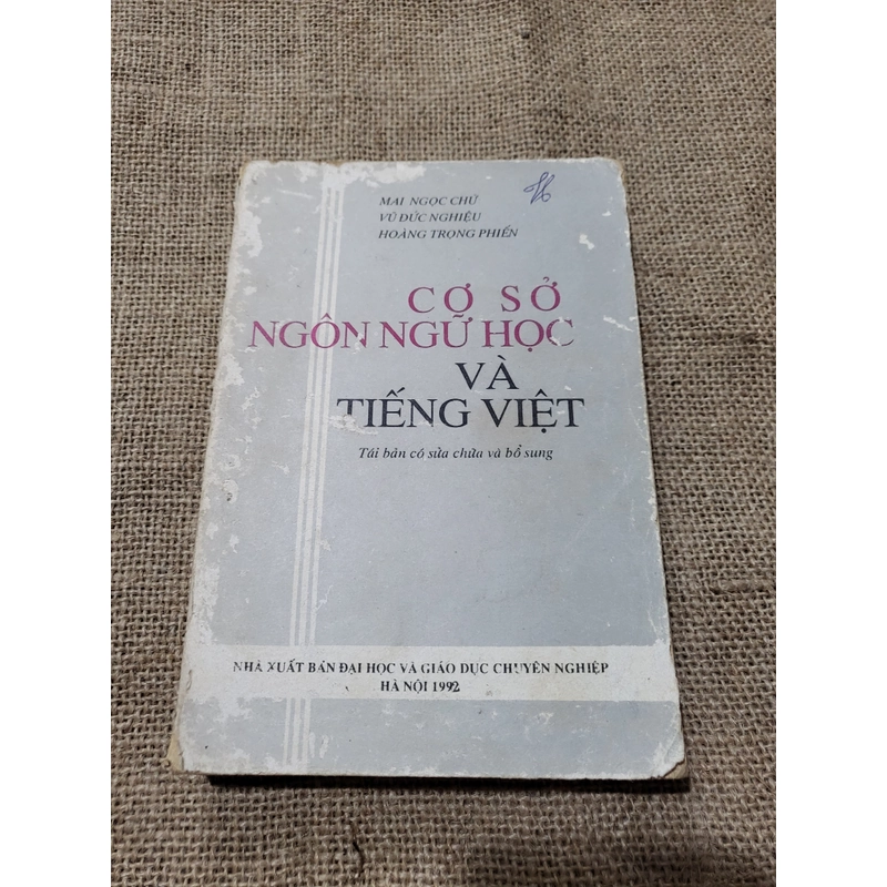 Cơ sở ngôn ngữ học và tiếng Việt _ 338 Trang_ 1992 329199