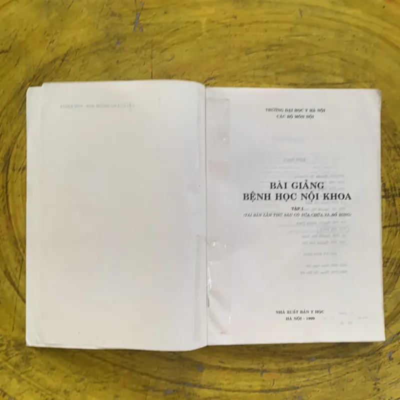 BÀI GIẢNG BỆNH HỌC NỘI KHOA - trường đại học y hà nội 1029461