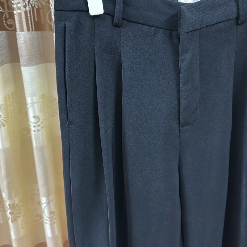 Quần Âu Nam Ống Suông Đứng Vải Thái Kháng Nhăn THOMAS Simple Trouser Ẩn Cúc Thomas S 996529