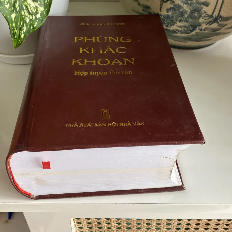 PHÙNG KHẮC KHOAN - HỢP TUYỂN THƠ VĂN, sách bìa cứng bọc da, xb 2012 971200