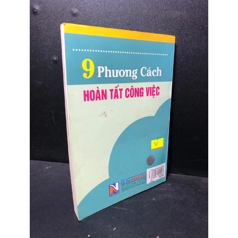 9 phương cách hoàn tất công việc 2008 mới 80% ố (kỹ năng) HCM3012 913026