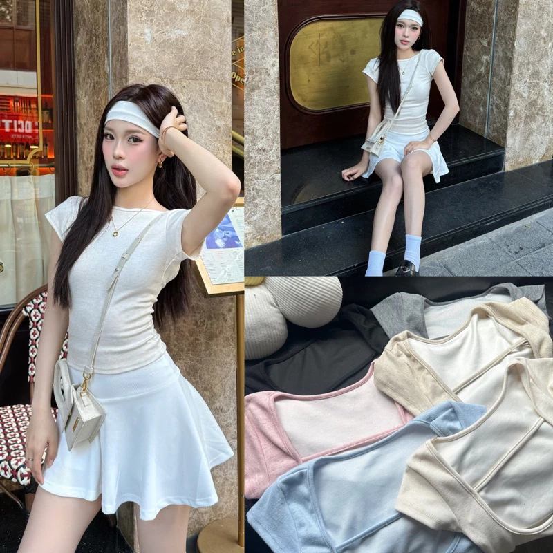 áo thun tay ngắn hở lưng 447162