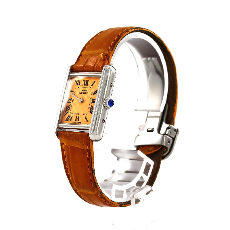 Cartier Must Tank SM W1017654 Bạc Quartz - Hàng hiệu Chính hãng 874391