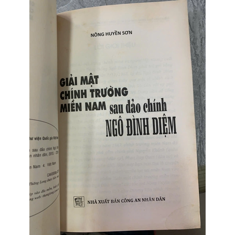 GIẢI MẬT CHÍNH TRƯỜNG MIỀN NAM SAU ĐẢO CHỈNH NGÔ ĐÌNH DIỆM- NÔNG HUYỀN SƠN 483891