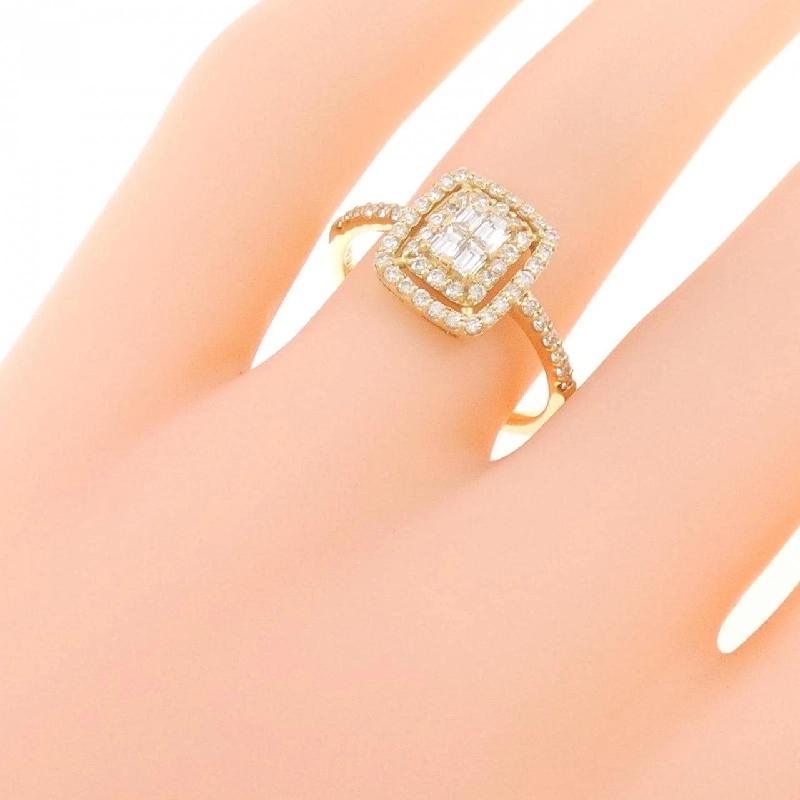 【Sản phẩm mới】Nhẫn kim cương K18YG 0.50CT 671275