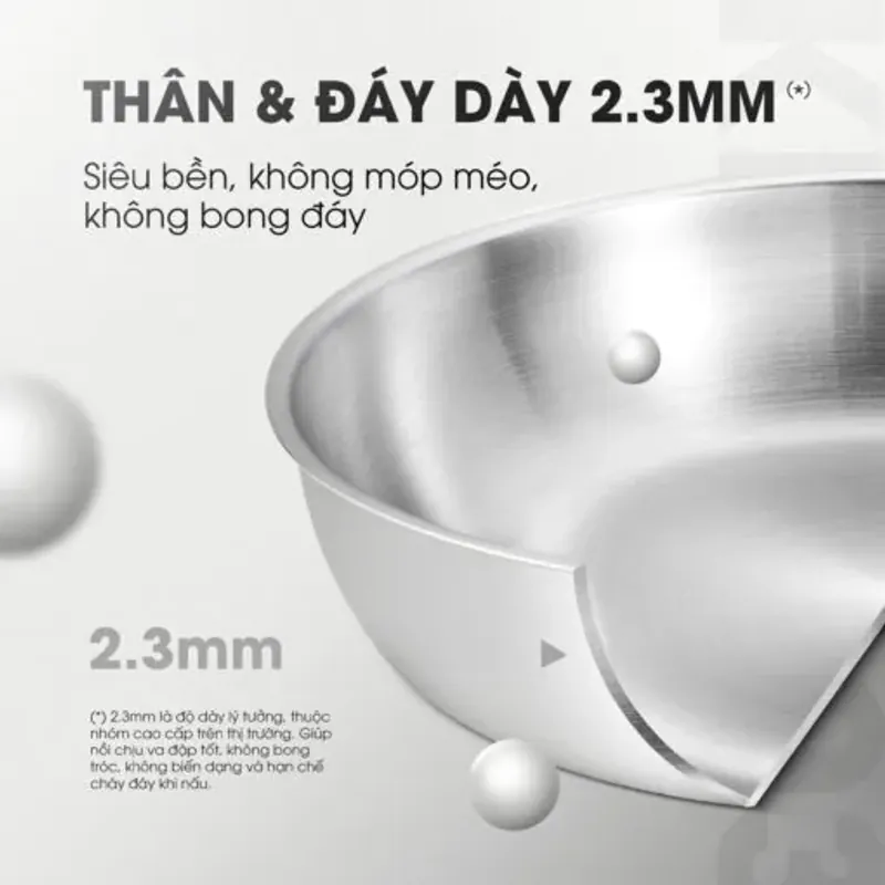 Chảo rán inox liền khối cao cấp KALITE KFP2603 – Hiệu suất bắt từ 98%, size 26cm tiện lợi 572307