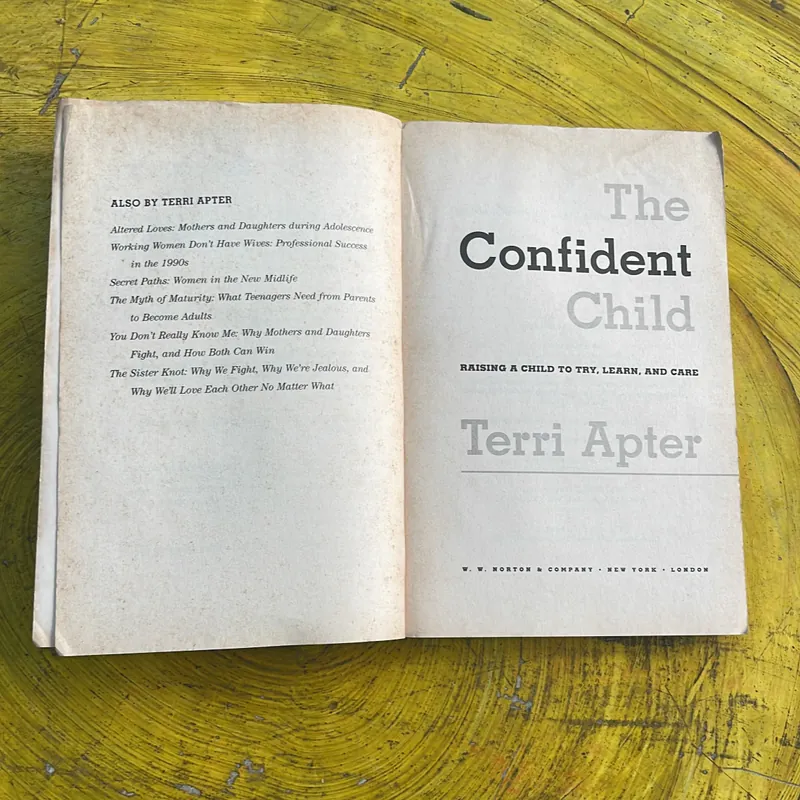 THE CONFIDENT CHILD - TERRI APTER 697193