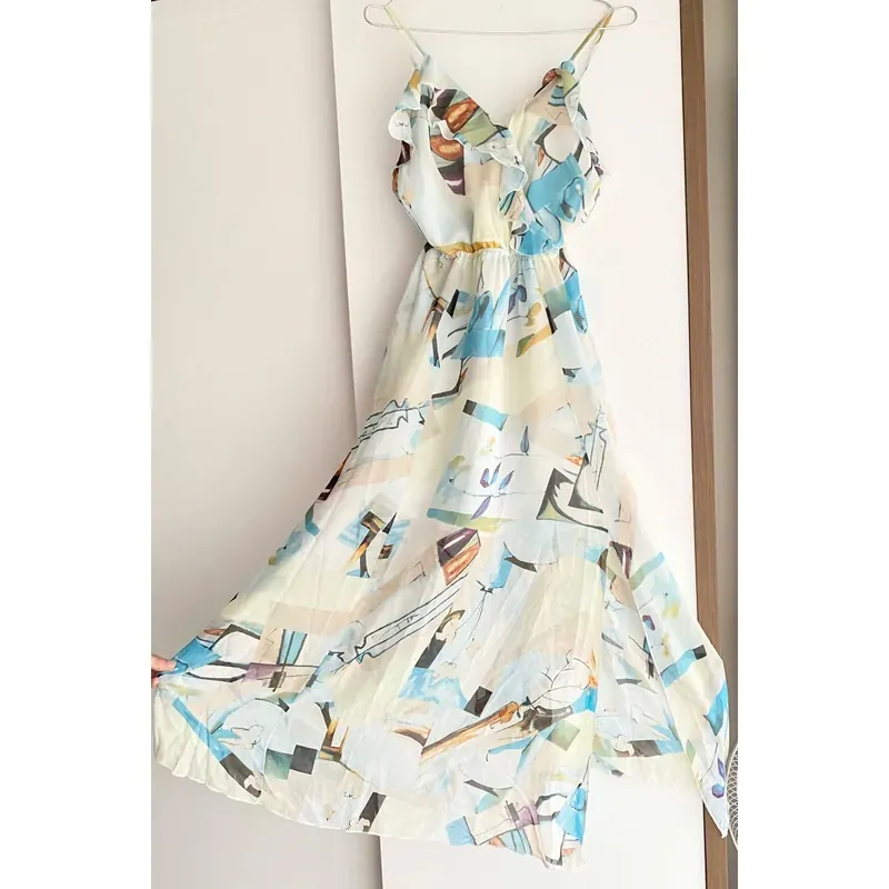 VÁY THIẾT KẾ MAXI DÀI CHẤM GÓT* 2 DÂY SEXY KÍN ĐÁO* CHẤT ĐẸP* TẶNG QUÀ FREESHIP 591518