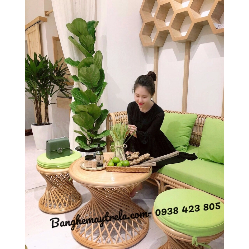 Sofa mây nhỏ gọn 452445