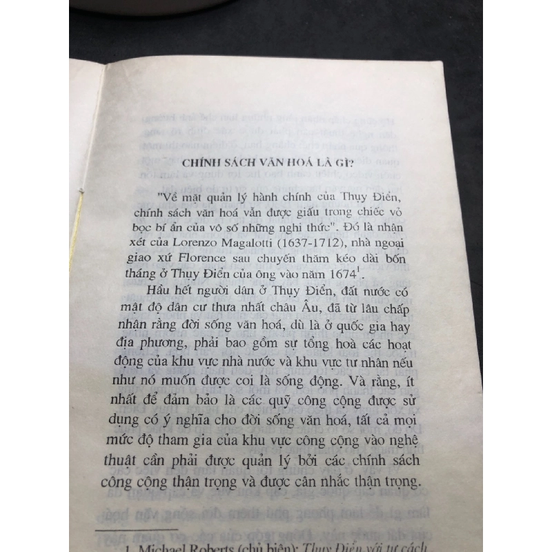 Chính sách văn hóa Thụy Điển mới 60% ố nặng có dấu mộc và viết nhẹ trang đầu 1998 HPB0906 SÁCH LỊCH SỬ - CHÍNH TRỊ - TRIẾT HỌC 914744