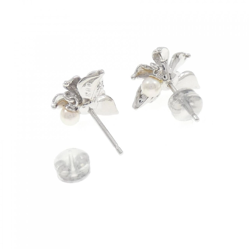 PT900 Bông tai hoa ngọc trai Akoya 3.5mm - Hàng hiệu Chính hãng 866389