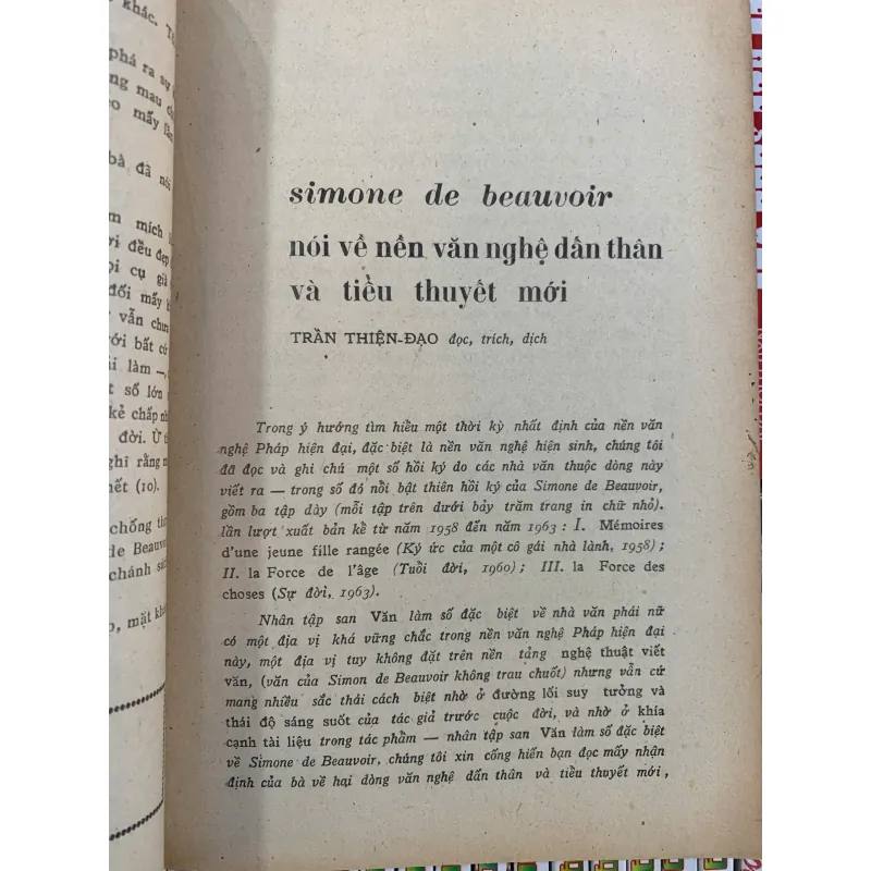 VĂN - SỐ 78 - ĐỌC VĂN SIMONE DE BEAUVOIR 1003464