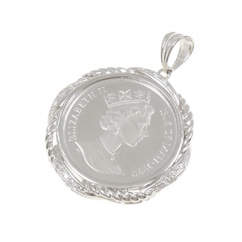 PT900(枠) Dây chuyền đồng xu kim cương 0.07CT - Hàng hiệu Authentic 870744