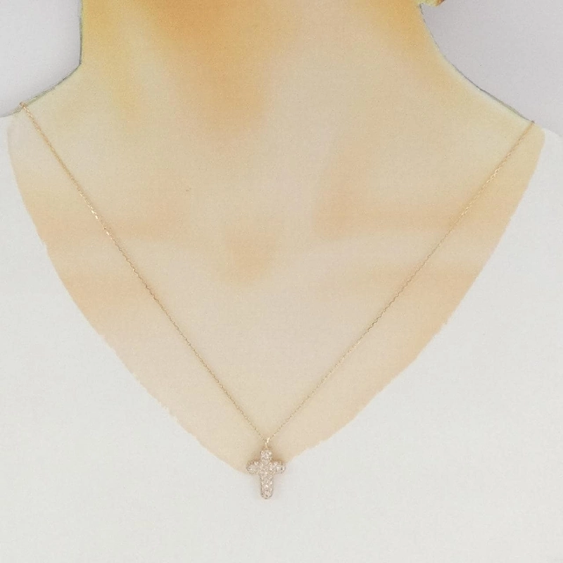 K18PG Dây chuyền kim cương chéo 1.00CT - Hàng hiệu Chính hãng 850523