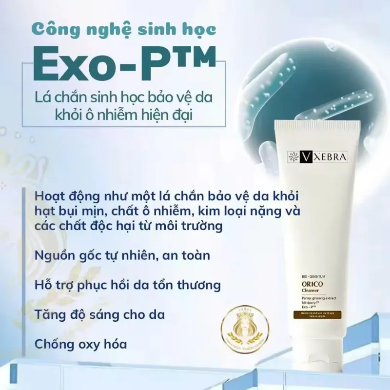 Sữa rửa mặt trị mụn, chống ô nhiễm VEXBRA ORICO 150ml 972164