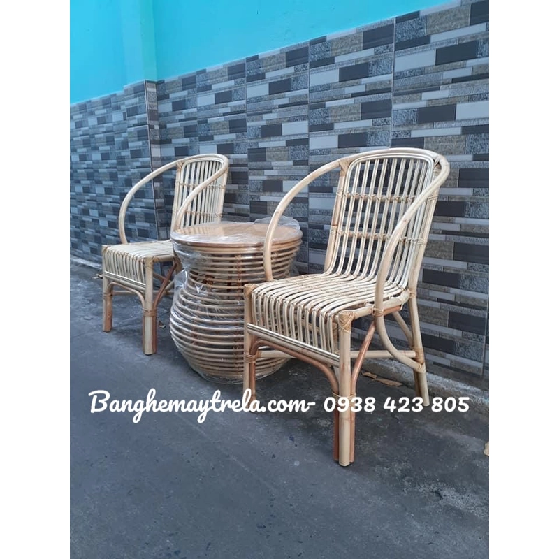 Bàn ghế đơn mây 537310