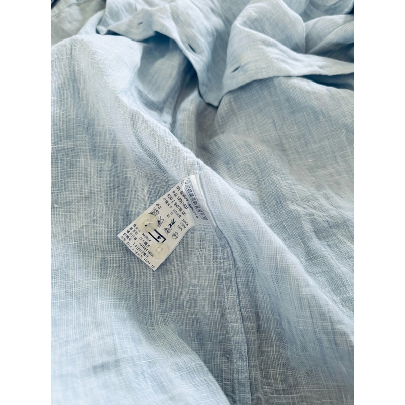Áo sơ mi Linen tay dài, cổ trụ 452557