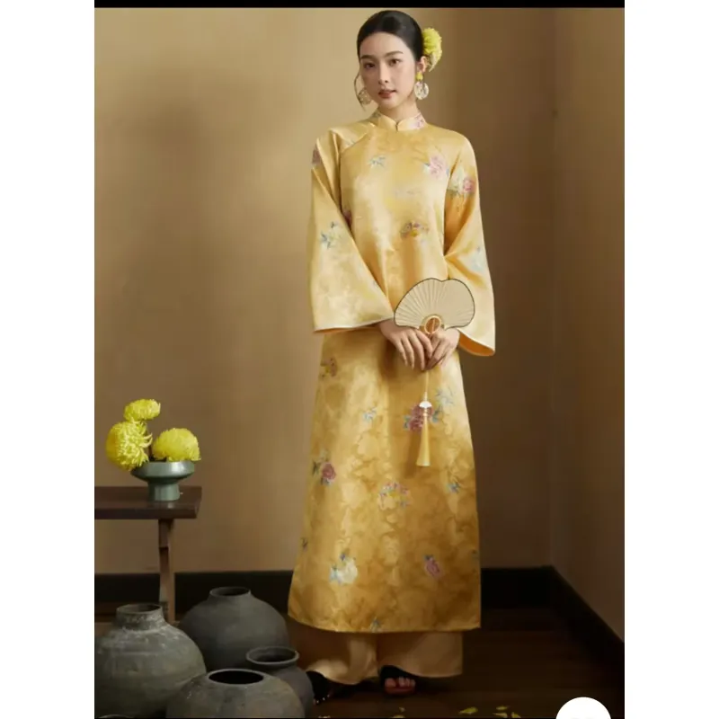 Áo dài gấm 1022284