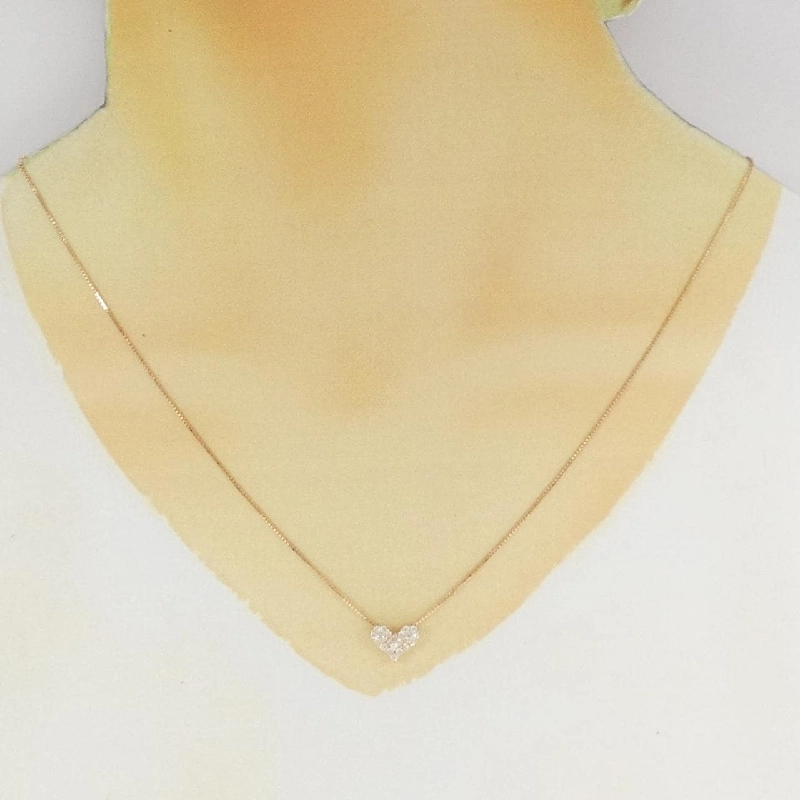 K18PG Dây chuyền trái tim kim cương 0.30CT - Hàng hiệu chính hãng 859086