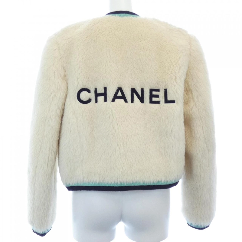 【Mã giảm giá】【Cổ điển】Áo khoác không cổ CHANEL 641844