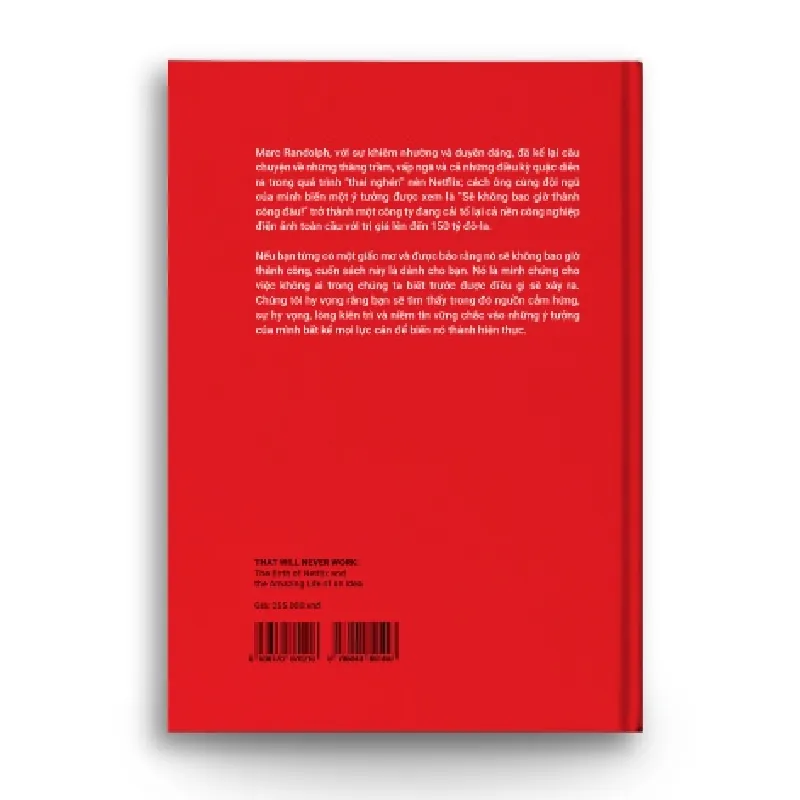 NETFLIX - Sẽ không bao giờ thành công đâu! - Marc Randolph - Nhà đồng sáng lập, CEO đầu tiên của Netflix (Hoàng Long dịch) - MARKETING KINH DOANH 596781