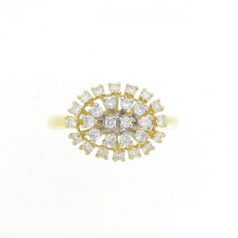 Nhẫn kim cương K18YG/PT900 0.41CT 671635