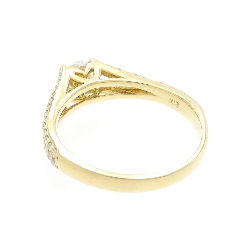 Nhẫn kim cương K18YG 0.507CT 670929