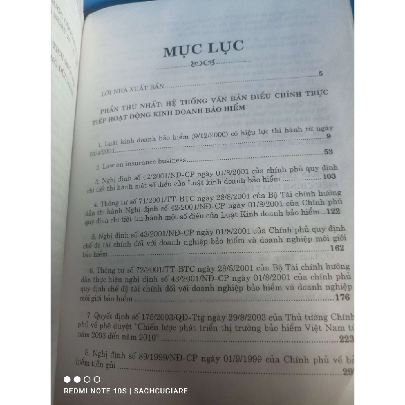 Hệ thống các văn bản pháp luật về Bảo hiểm nhân thọ và Phi nhân thọ VAVO-K2SD2-15 - 979252